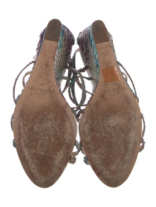 Alexandre Birman Snakeskin Animal Print Sandals