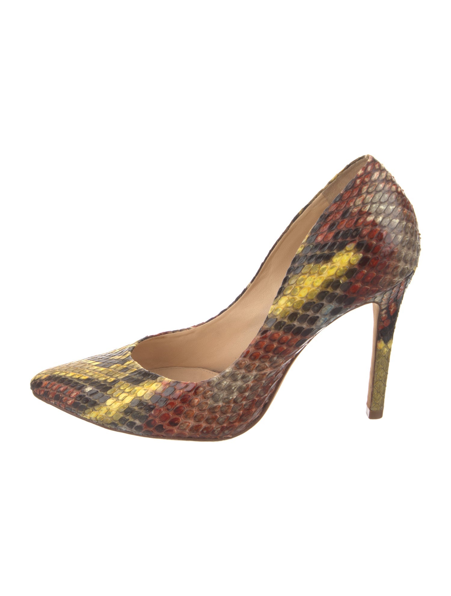 Alexandre Birman Snakeskin Animal Print Pumps