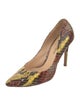 Alexandre Birman Snakeskin Animal Print Pumps