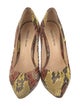 Alexandre Birman Snakeskin Animal Print Pumps