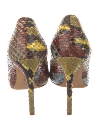 Alexandre Birman Snakeskin Animal Print Pumps