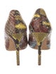 Alexandre Birman Snakeskin Animal Print Pumps
