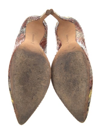 Alexandre Birman Snakeskin Animal Print Pumps