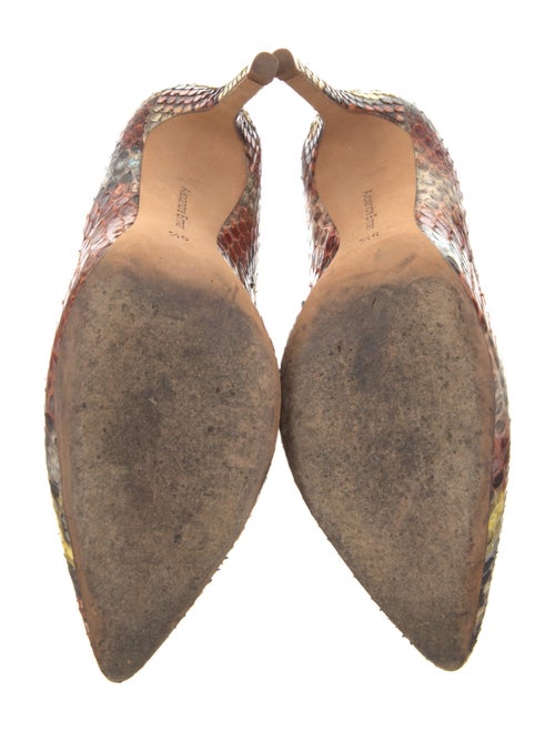 Alexandre Birman Snakeskin Animal Print Pumps