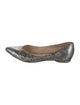 Alexandre Birman Snakeskin Animal Print Ballet Flats