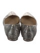 Alexandre Birman Snakeskin Animal Print Ballet Flats