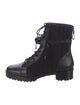 Alexandre Birman Leather Leather Trim Embellishment Combat Boots