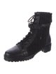 Alexandre Birman Leather Leather Trim Embellishment Combat Boots