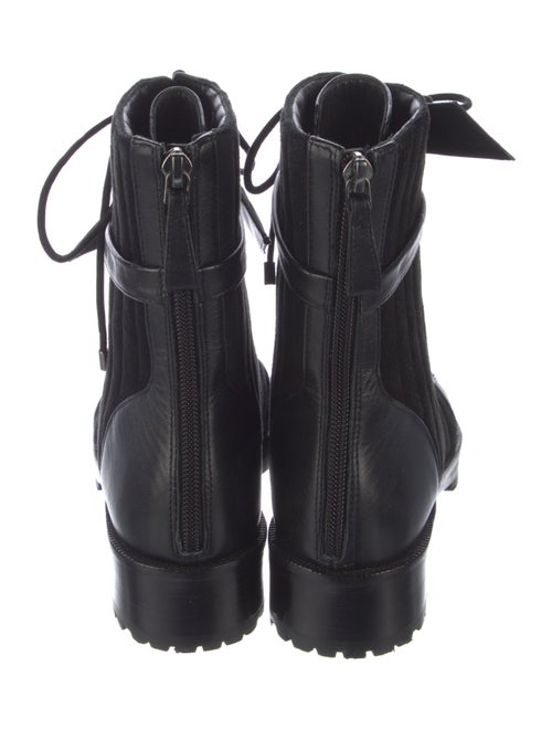 Alexandre Birman Leather Leather Trim Embellishment Combat Boots