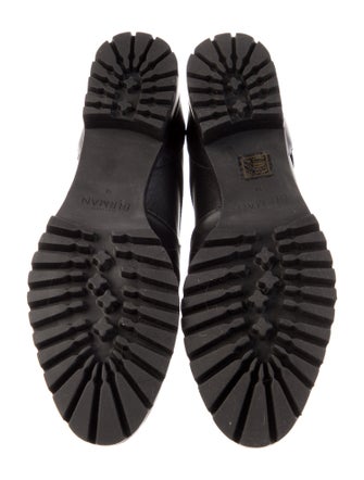 Alexandre Birman Leather Bow Accents Combat Boots