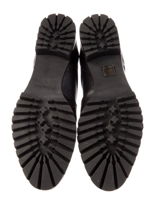 Alexandre Birman Leather Bow Accents Combat Boots