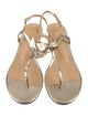 Alexandre Birman Leather T-Strap Sandals