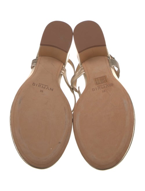 Alexandre Birman Leather T-Strap Sandals