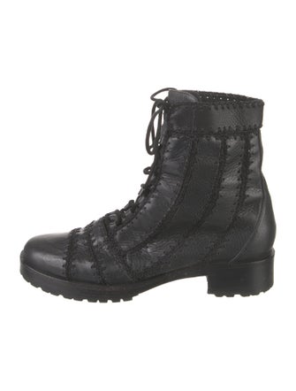 Alexandre Birman Leather Combat Boots