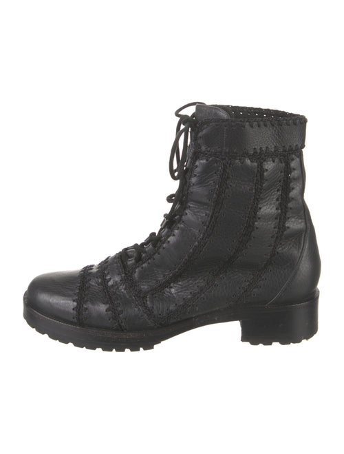 Alexandre Birman Leather Combat Boots