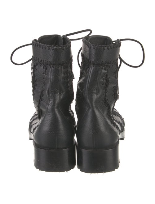 Alexandre Birman Leather Combat Boots