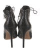 Alexandre Birman Snakeskin Animal Print Lace-Up Boots