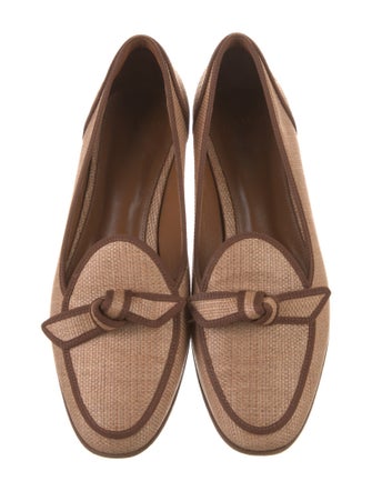Alexandre Birman Raffia Loafers