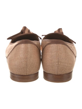 Alexandre Birman Raffia Loafers