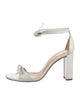 Alexandre Birman Leather Bow Accents Sandals
