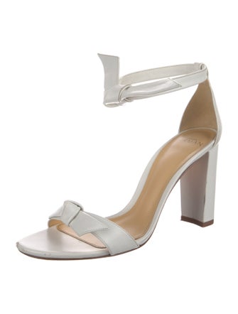 Alexandre Birman Leather Bow Accents Sandals
