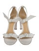 Alexandre Birman Leather Bow Accents Sandals