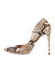 Alexandre Birman Python Animal Print Pumps