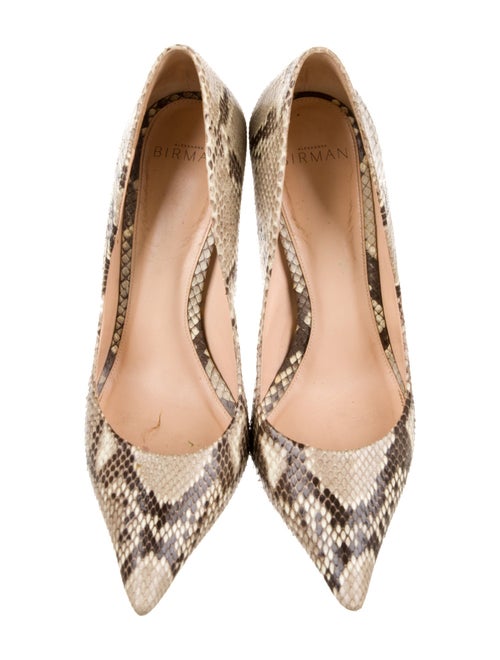 Alexandre Birman Python Animal Print Pumps
