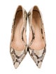 Alexandre Birman Python Animal Print Pumps