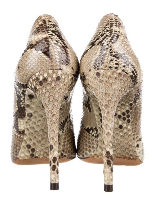 Alexandre Birman Python Animal Print Pumps