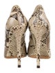 Alexandre Birman Python Animal Print Pumps