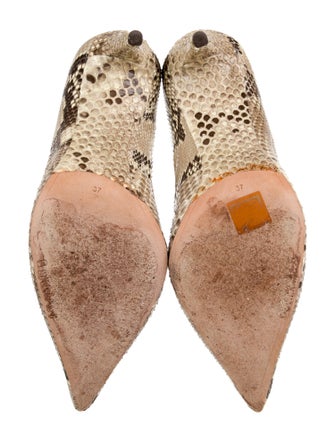 Alexandre Birman Python Animal Print Pumps