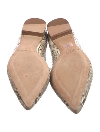 Alexandre Birman Snakeskin Animal Print Loafers