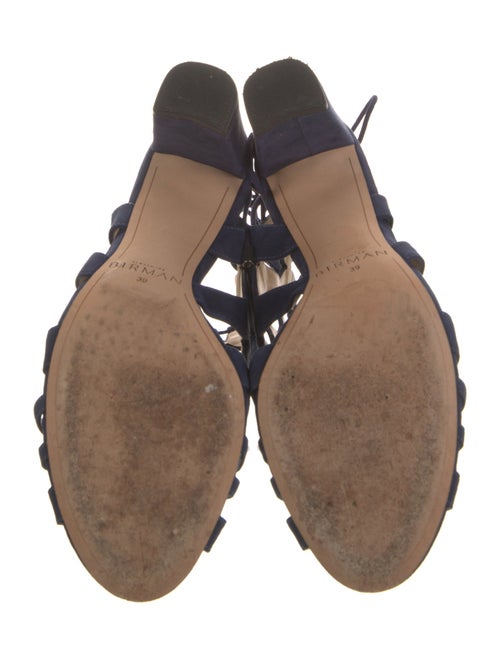 Alexandre Birman Suede Lasercut Accents Sandals