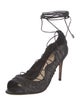 Alexandre Birman Python Gladiator Sandals