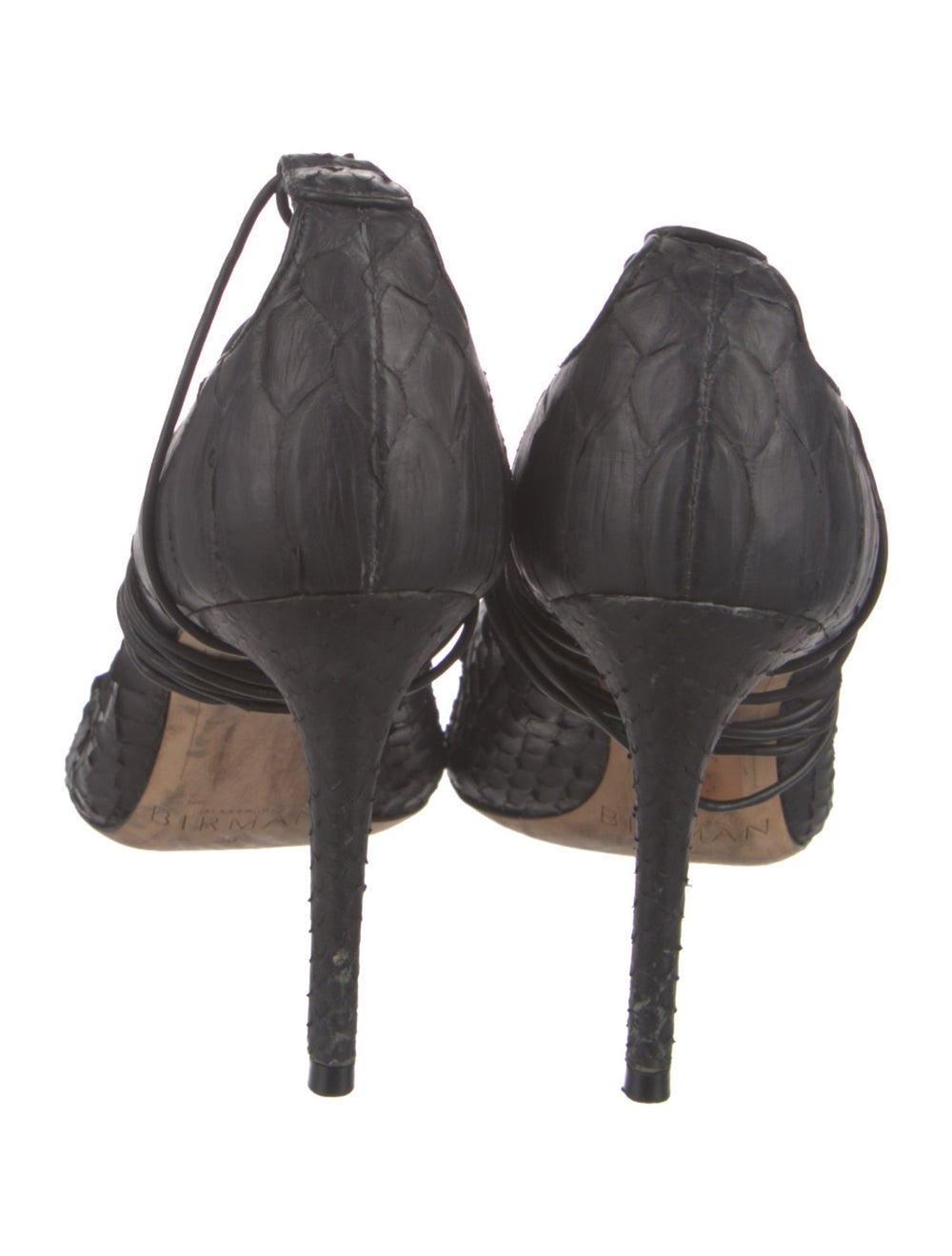 Alexandre Birman Python Gladiator Sandals Platfor… - image 4