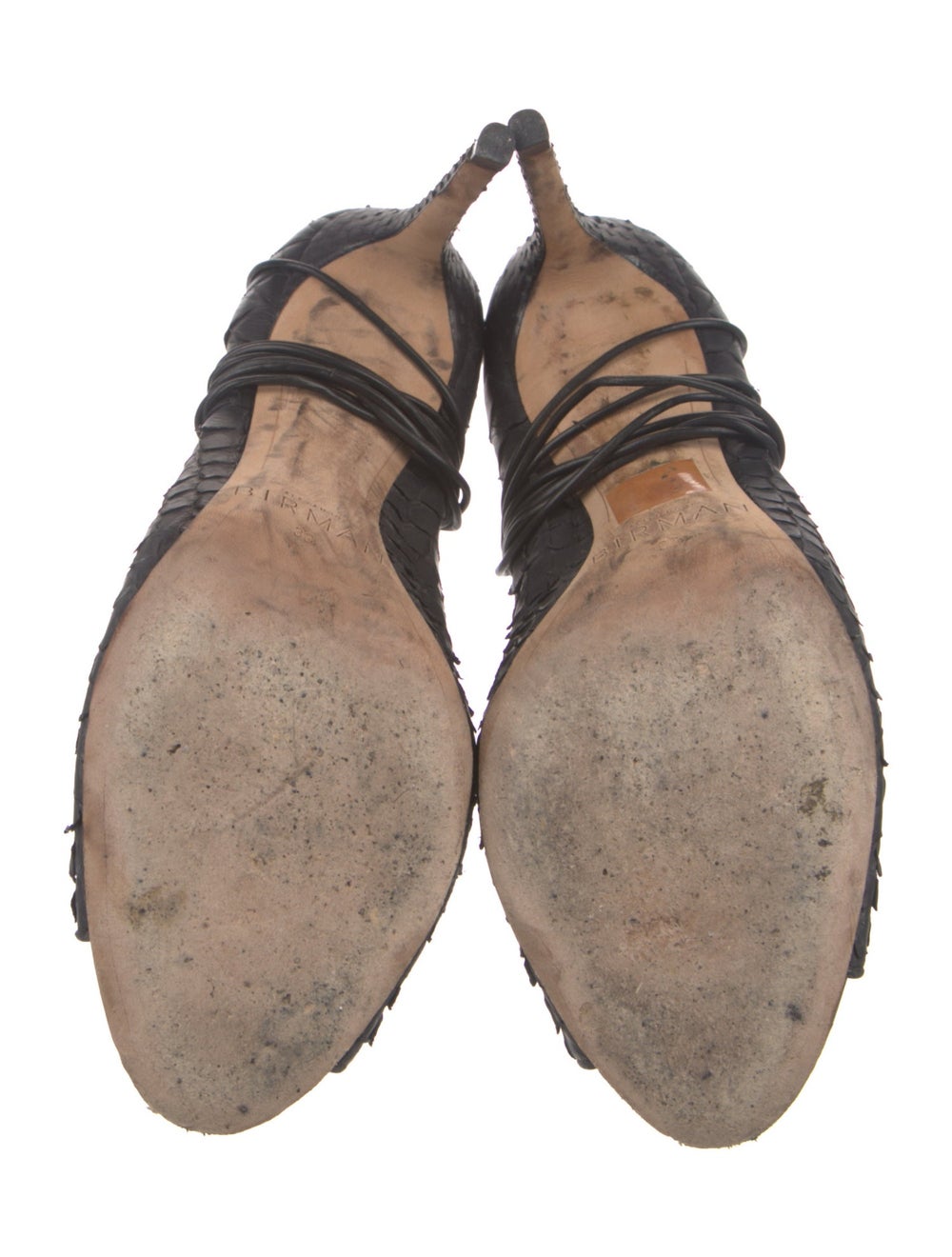 Alexandre Birman Python Gladiator Sandals Platfor… - image 5