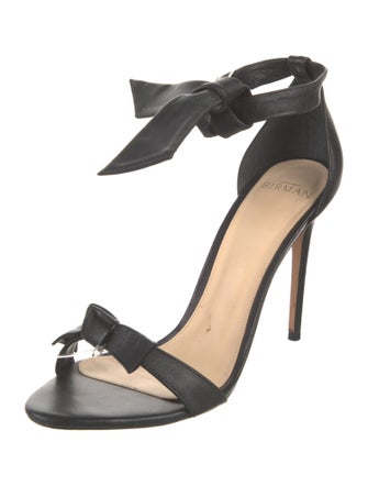 Alexandre Birman Leather Bow Accents Sandals