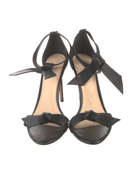 Alexandre Birman Leather Bow Accents Sandals