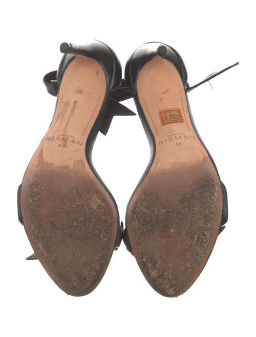 Alexandre Birman Leather Bow Accents Sandals