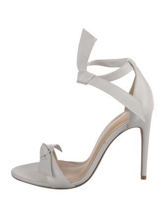 Alexandre Birman Leather Bow Accents Sandals