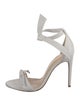 Alexandre Birman Leather Bow Accents Sandals