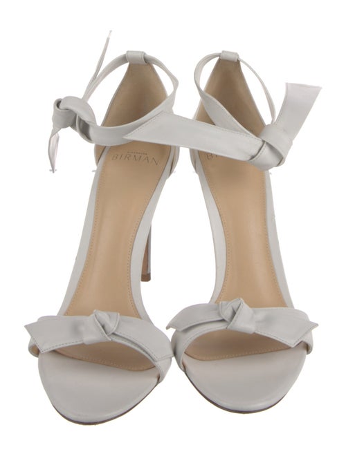 Alexandre Birman Leather Bow Accents Sandals