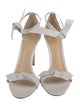 Alexandre Birman Leather Bow Accents Sandals