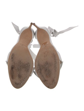 Alexandre Birman Leather Bow Accents Sandals