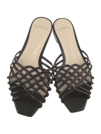 Alexandre Birman Leather Slides
