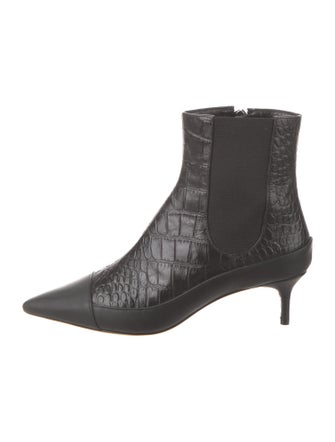 Alexandre Birman Embossed Leather Chelsea Boots
