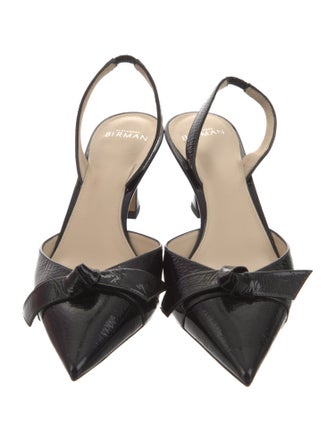 Alexandre Birman Leather Slingback Pumps