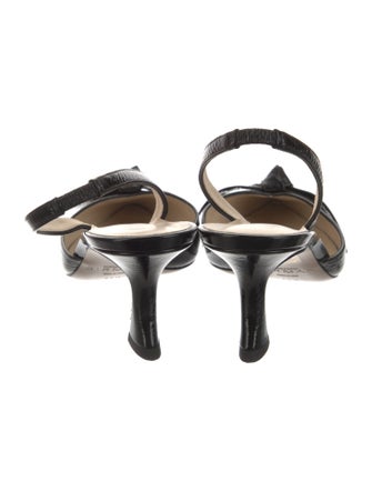 Alexandre Birman Leather Slingback Pumps