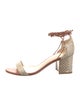 Alexandre Birman Snakeskin Animal Print Sandals